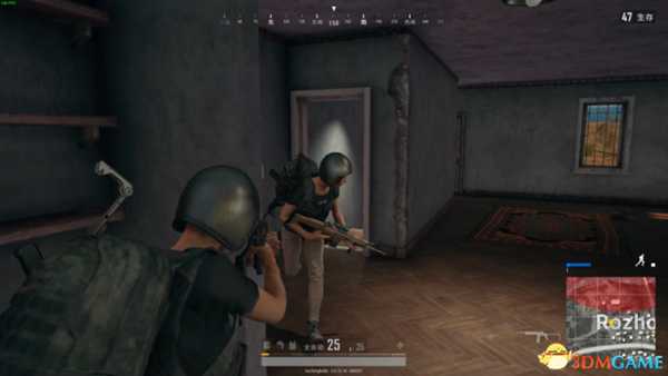 PUBG乌兹冲锋枪使用技巧，隐藏在拐角的杀手!