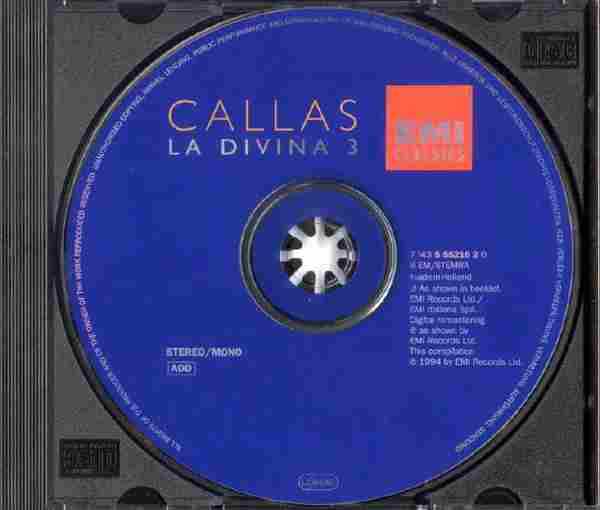 【古典声乐】玛丽亚·卡拉丝《歌剧女神》3CD[FLAC+CUE整轨]