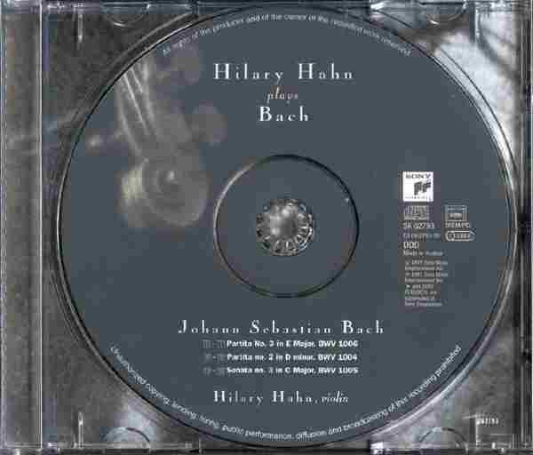 【古典音乐】希拉里·哈恩《巴赫小提琴独奏作品》1997[FLAC+CUE/整轨]