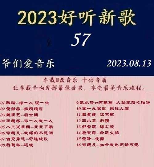 群星《2023好听新歌57》十倍音质WAV分轨