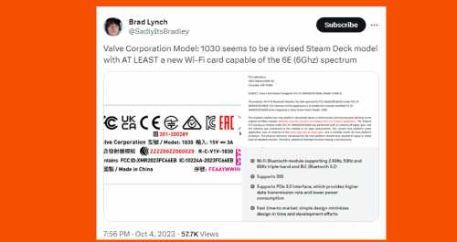 曝V社或推出升级款Steam Deck 有新蓝牙、WiFi模块