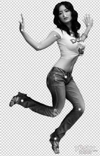 Photoshop CS5操控变形调制美女的POSE