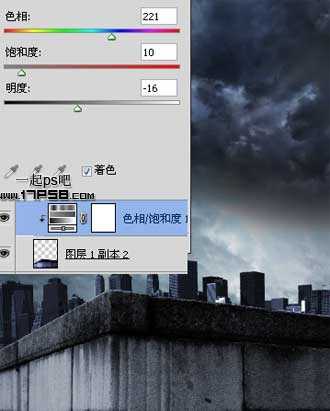 photoshop合成制作出雨夜闪电绿色眼睛金刚狼