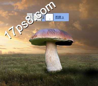 photoshop合成制作出荒原里漂亮的蘑菇屋