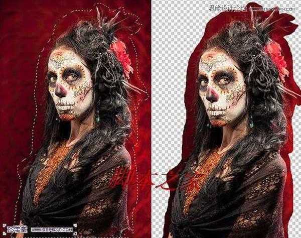 Photoshop合成制作恐怖的魔鬼新娘