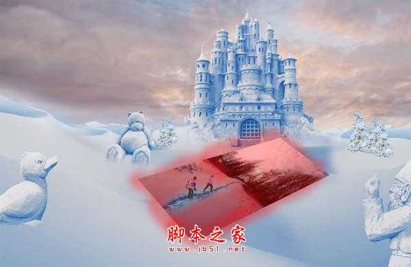 photoshop合成制作漂亮的雪景卡通乐园