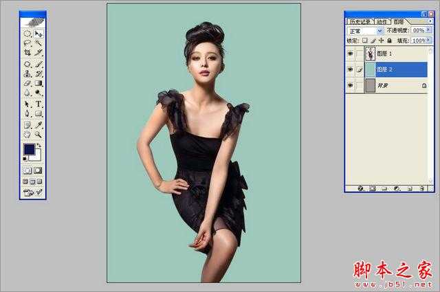 photoshop为美女图片调制出个性时尚商业照片特效