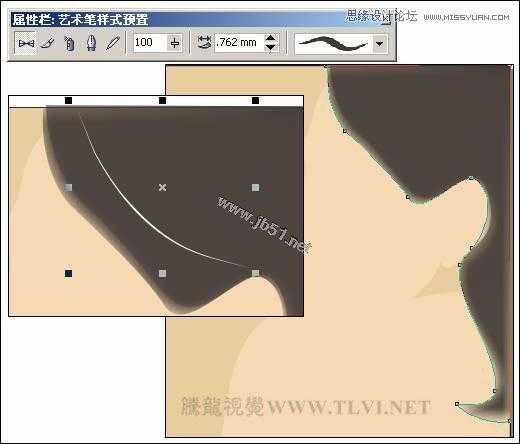 CorelDRAW(CDR)设计绘制美女诉衷情工笔画实例教程