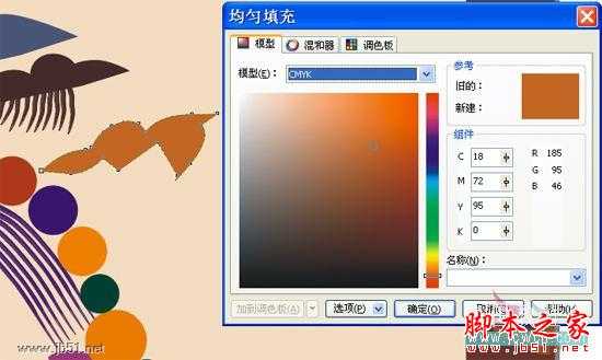 CorelDRAW(CDR)设计绘制矢量抽象人物装饰画实例教程