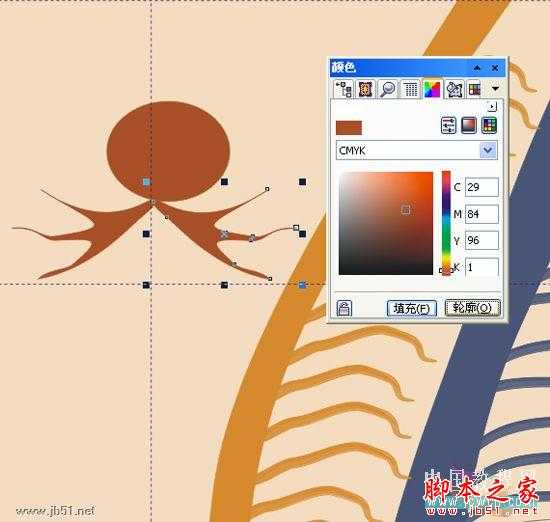 CorelDRAW(CDR)设计绘制矢量抽象人物装饰画实例教程