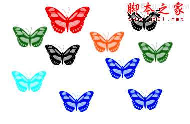 PhotoShop(PS)模仿鼠绘漂亮的彩色蝴蝶实例教程