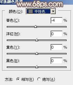 Photoshop调制出漂亮的红褐色树林人物图片