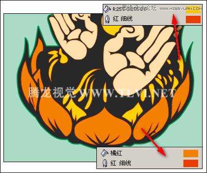 CorelDRAW绘制前卫另类的卡通风格的慈悲佛祖