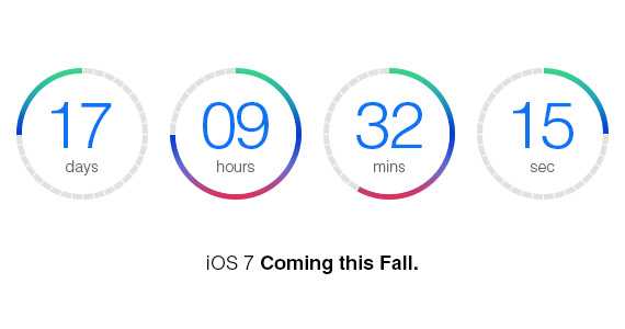 PS创建简单的苹果IOS7系统中的倒数计时器图片