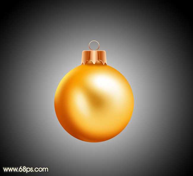 Photoshop设计制作一个漂亮的金色手提圣诞球