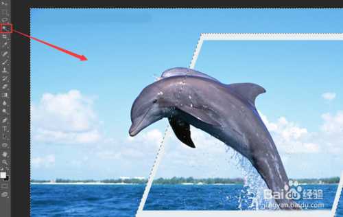 PS制作有海豚从水中跃出的效果