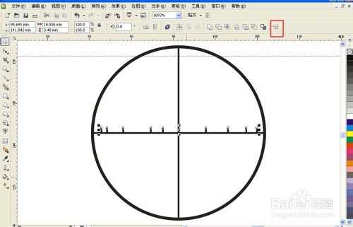 CorelDRAW作图时如何等距离分布多个线条或图形