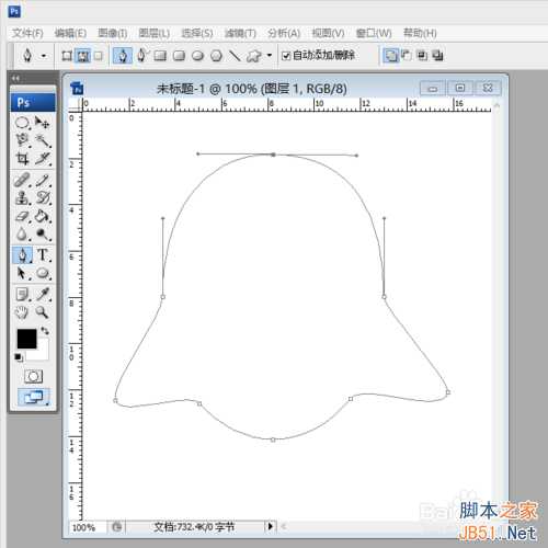 如何画qq企鹅?ps路径工具绘制qq企鹅方法