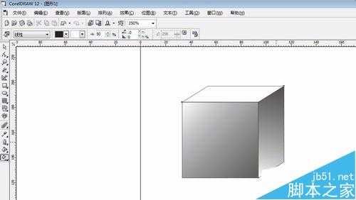 coreldraw怎么画正方体?CDR做素描几何体效果的方法