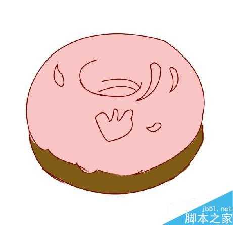用Photoshop绘制萌萌哒的草莓甜甜圈