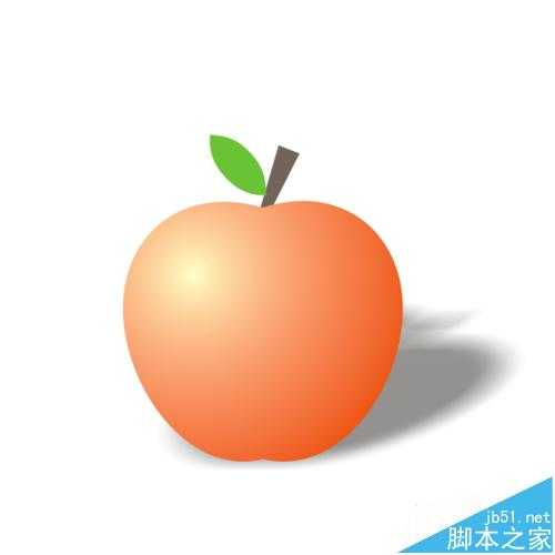 cdr怎么画苹果? CorelDRAW绘制红彤彤的苹果的教程
