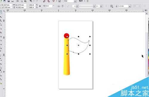 CorelDRAW X5贝塞尔工具绘制旗帜