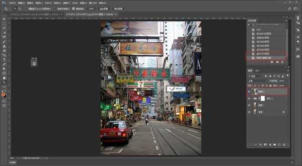 Photoshop调出复古质感的街道外景照片教程