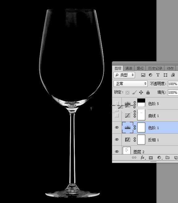 photoshop如何用通道抠图快速抠出透明的高脚杯？
