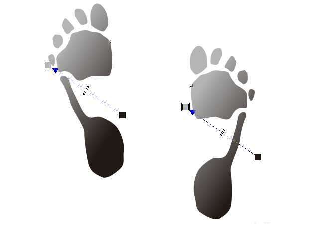 cdr怎么画脚印图形? cdr绘制脚印的教程