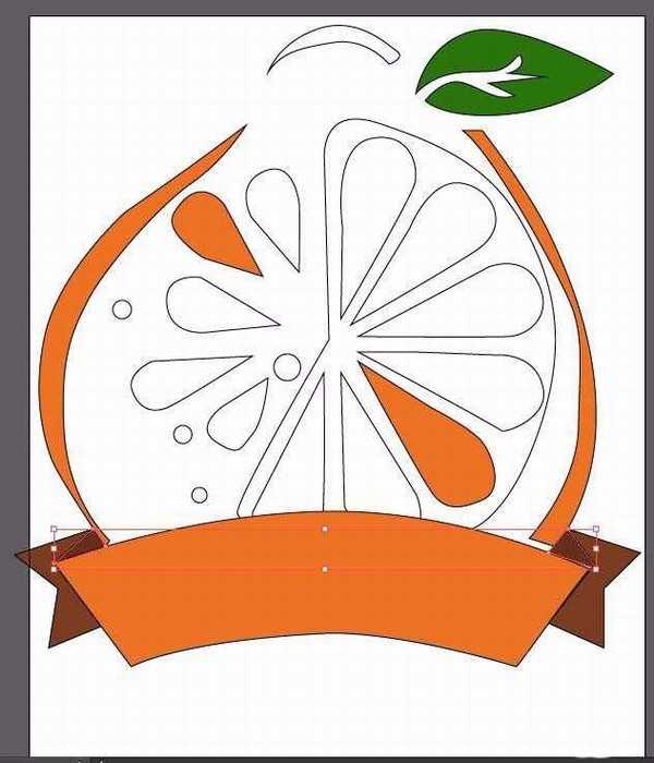 ps怎么设计柚子图标? ps画柚子logo的教程