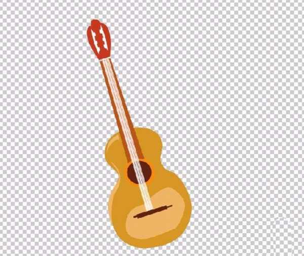 ps怎么设计一款简单的吉它图标?