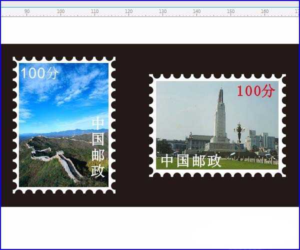 cdr怎么设计邮票边框效果? cdr设计邮票效果的教程