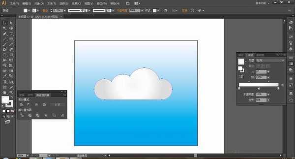 ai怎么绘制简单的云朵图案?