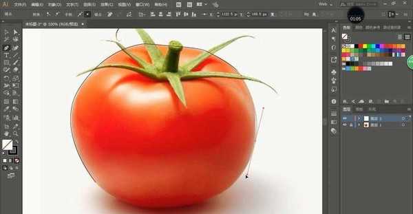 ai怎么绘制逼真的番茄? ai西红柿的画法