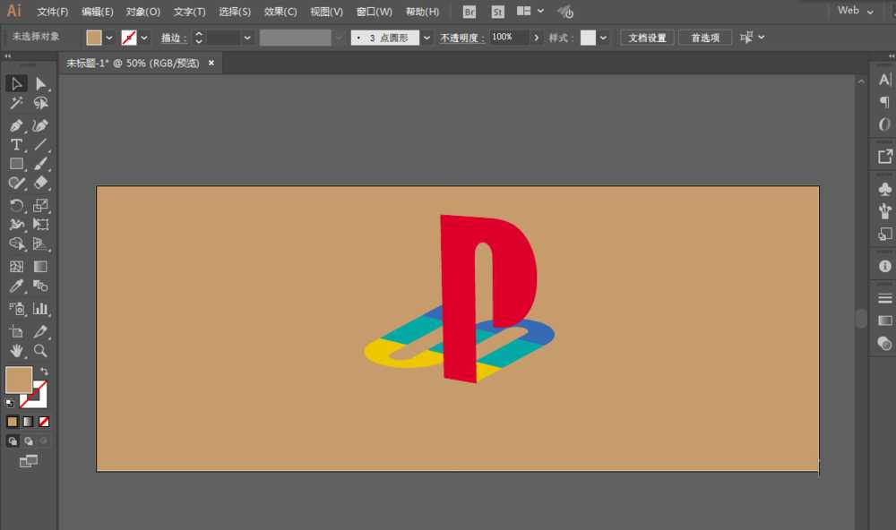 ai怎么设计playstation logo矢量图?