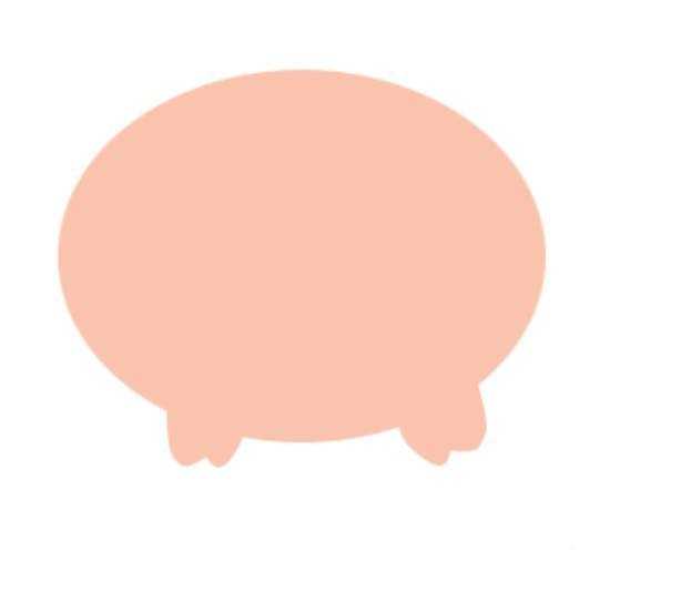 PS怎么画一只呆萌的卡通小猪?