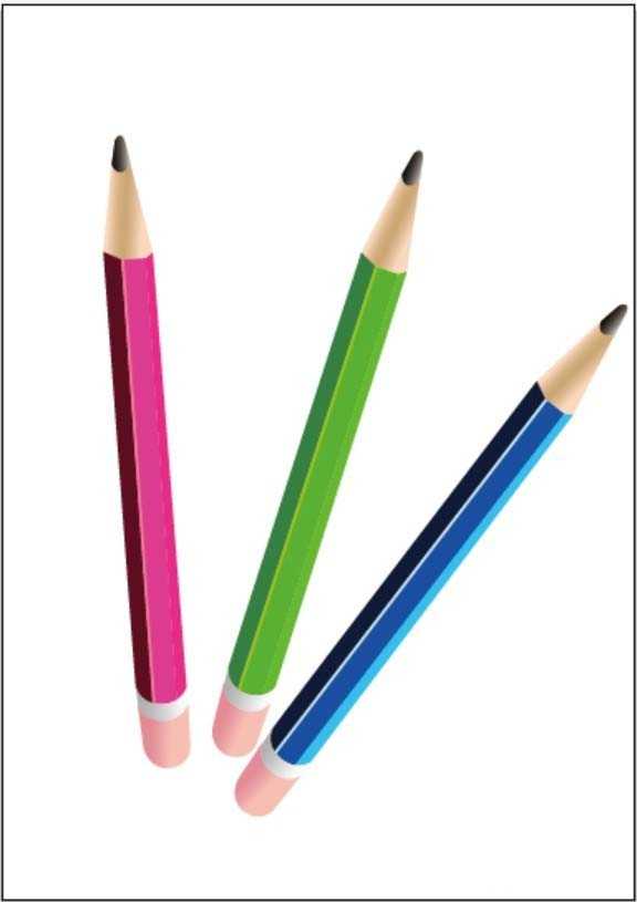 ai怎么设计彩色的铅笔图标?
