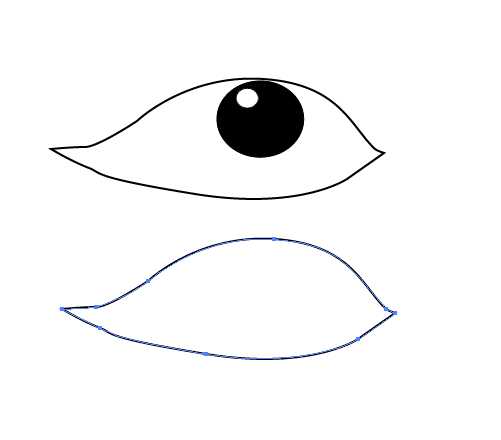 ai怎么手绘人物眼睛的矢量图?
