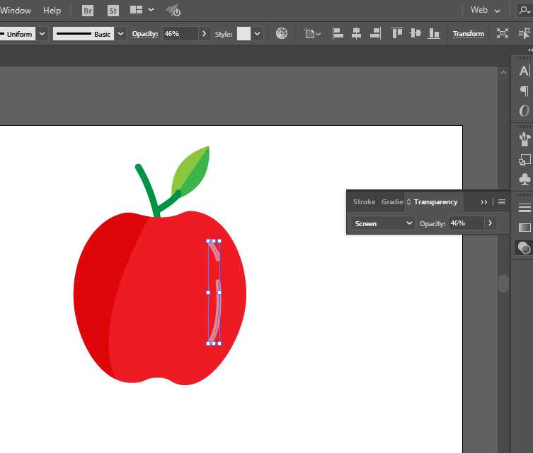ai怎么画红色的苹果图标? ai苹果的画法