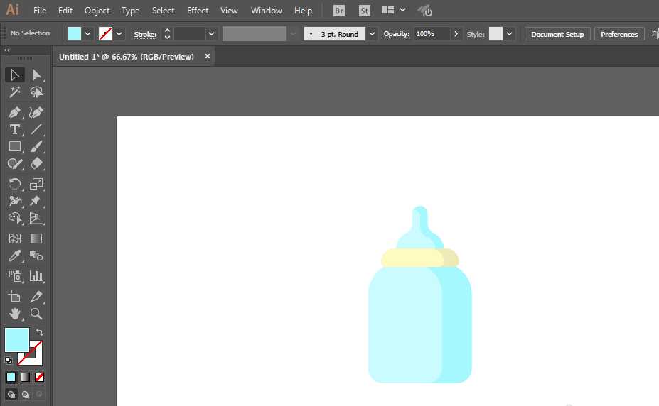 ai怎么设计奶瓶图标? ai奶瓶的画法
