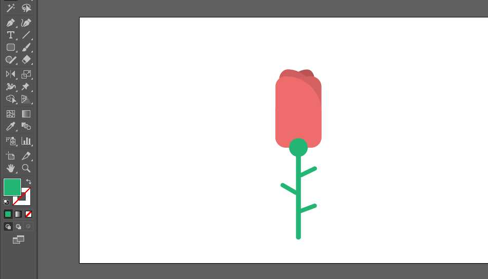 AI怎么画玫瑰花? ai手绘一朵玫瑰花的教程