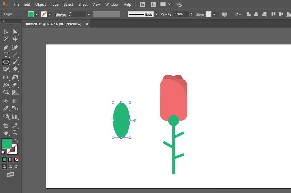 AI怎么画玫瑰花? ai手绘一朵玫瑰花的教程