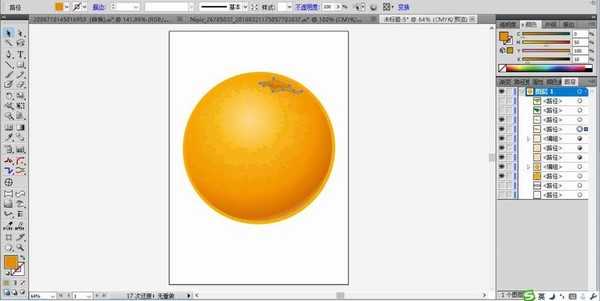 ai怎么绘制圆圆的橙子? ai设计橙子图标的教程
