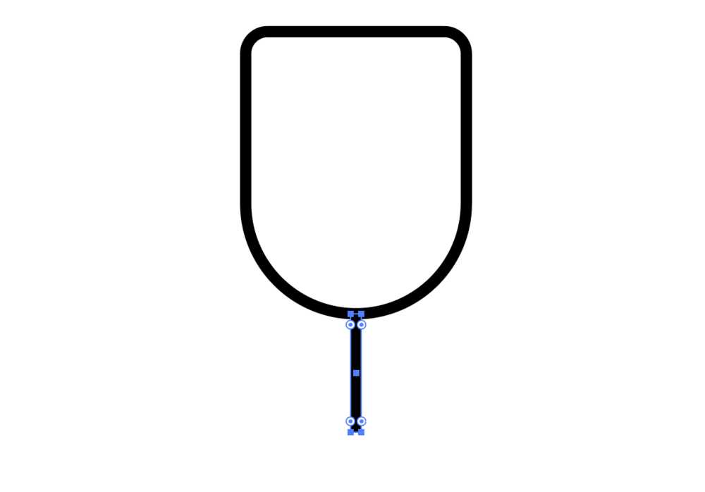 ai怎么绘制线条效果的酒杯icon图标?