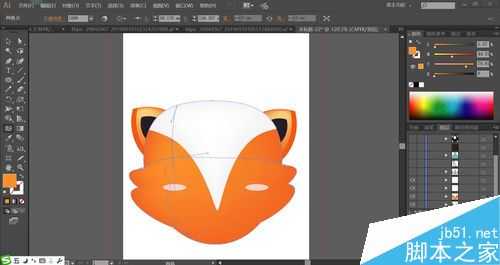 ai怎么设计创意的狐狸头像 ai卡通狐狸头像的画法