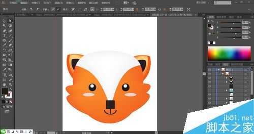 ai怎么设计创意的狐狸头像 ai卡通狐狸头像的画法